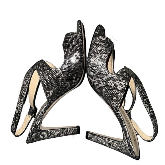 Kate Spade New York Black and Gray Leather Sandals Size 9 B - Picture 4 of 7